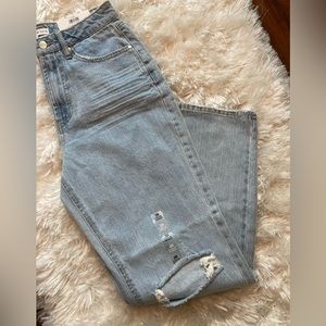 And Now This Sz 29 jeans. Ultra high rise, straight leg, ripped knee. NWT